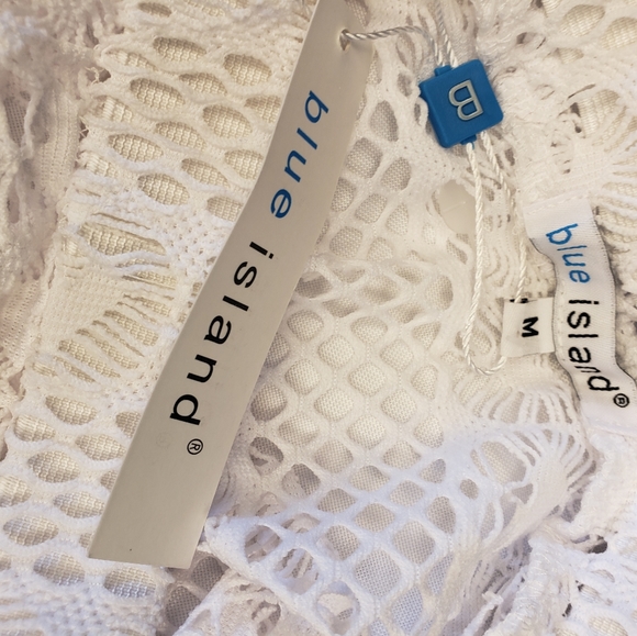 Blue Island Boho Lace Swim Cover Skirt - Picture 5 of 7